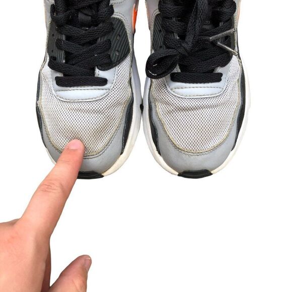 Rare 2015 nike air max 90 mesh GS 'Wolf grey' size 8.5 - Picture 4 of 16